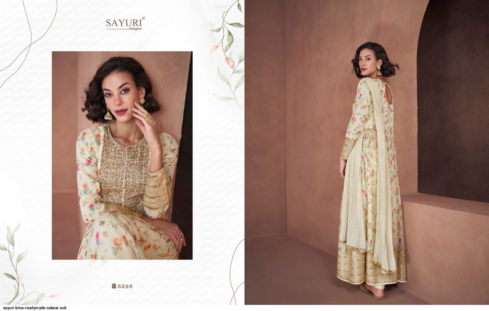5298 Lotus By Sayuri Heavy Wedding Wear Gown With Dupatta Wholesale Market